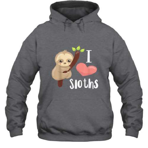 I Love Sloths Cute Sloth T-Shirt 
