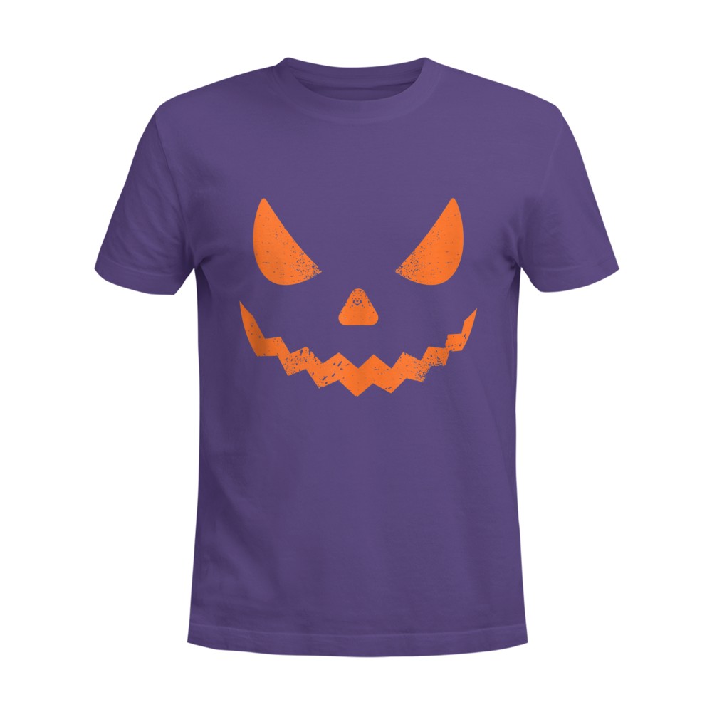 Pumpkin Jack O' Lantern Face, Evil Smile, Halloween Costume T-Shirt