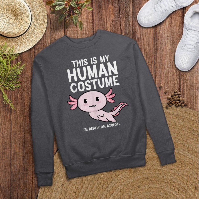 This Is My Human Costume I'm Really An Axolotl T-Shirt
