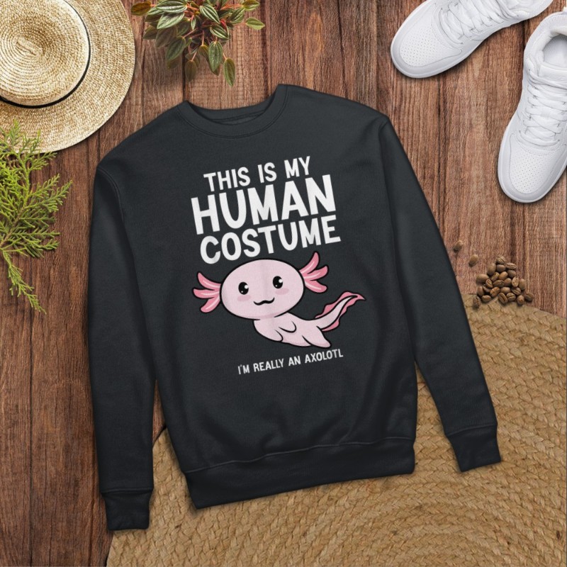 This Is My Human Costume I'm Really An Axolotl T-Shirt