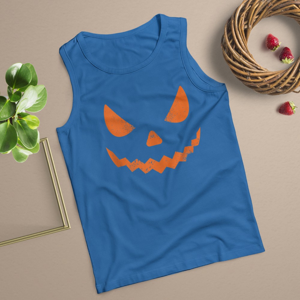 Pumpkin Jack O' Lantern Face, Evil Smile, Halloween Costume T-Shirt