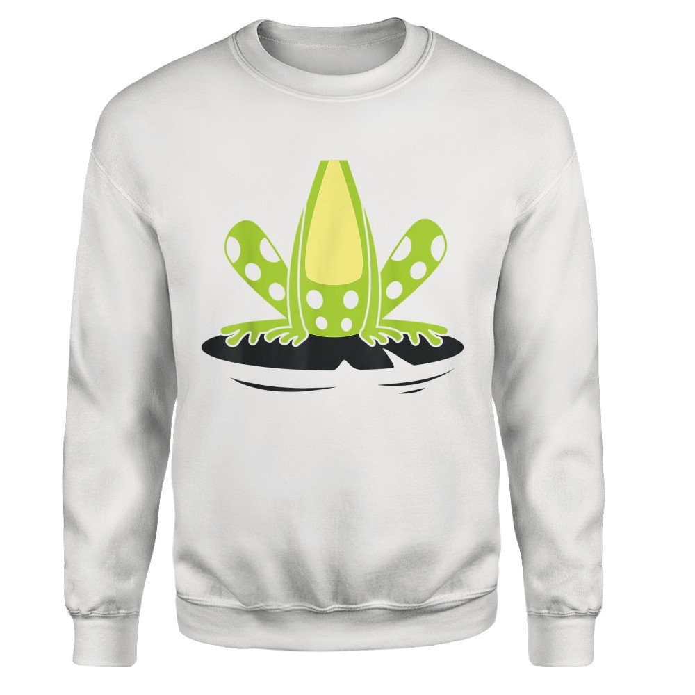 Frog Body Costume Cute Easy Reptile Halloween White T-Shirt