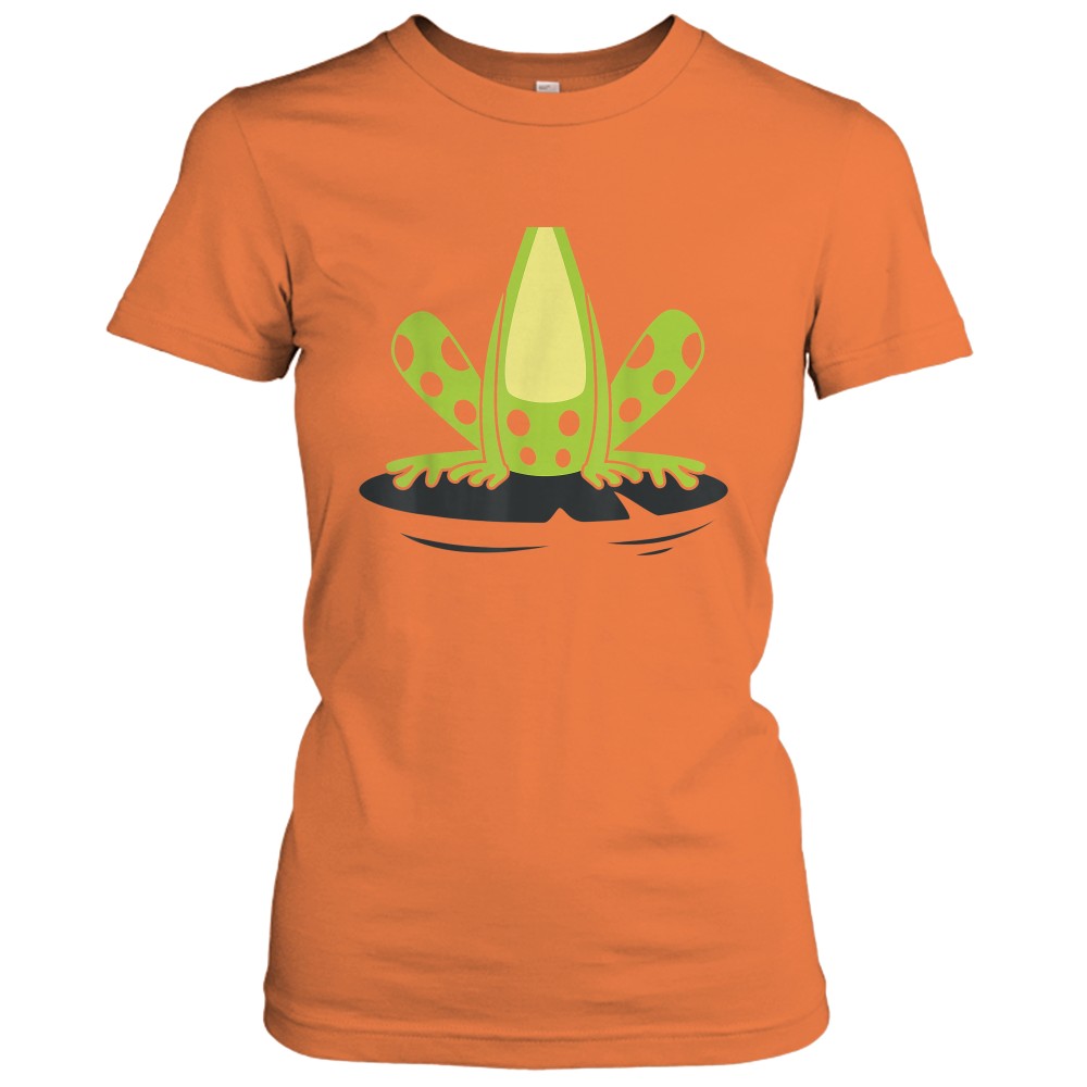 Frog Body Costume Cute Easy Reptile Halloween White T-Shirt