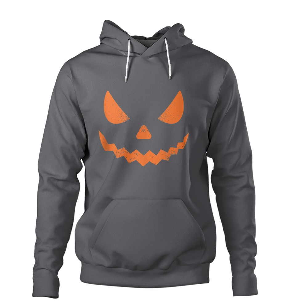 Pumpkin Jack O' Lantern Face, Evil Smile, Halloween Costume T-Shirt