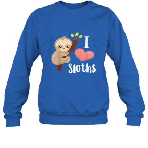 I Love Sloths Cute Sloth T-Shirt 