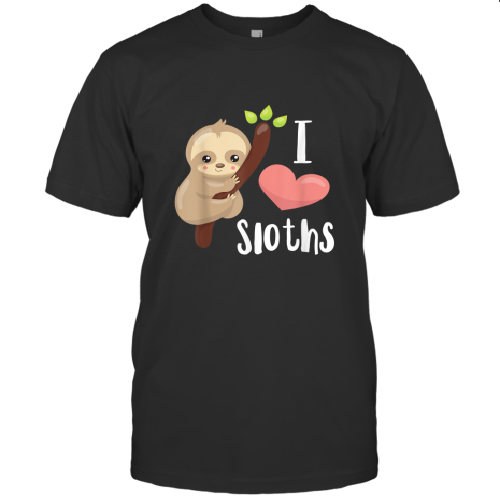 I Love Sloths Cute Sloth T-Shirt 