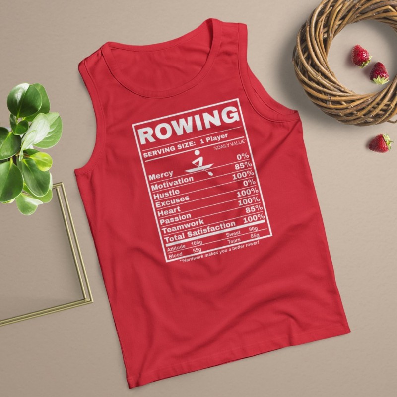 Row Boats Rowing Nutrition Facts Rower Team Rowing Gear T-Shirt