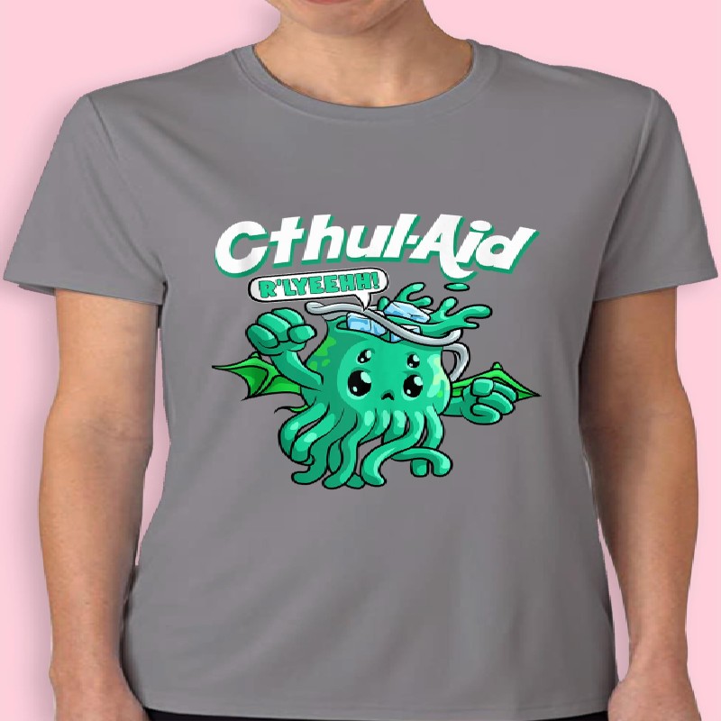 Cool Cthulhu Aid Funny Cthulhu R'lyeehh Cute Meme Halloween T-shirt