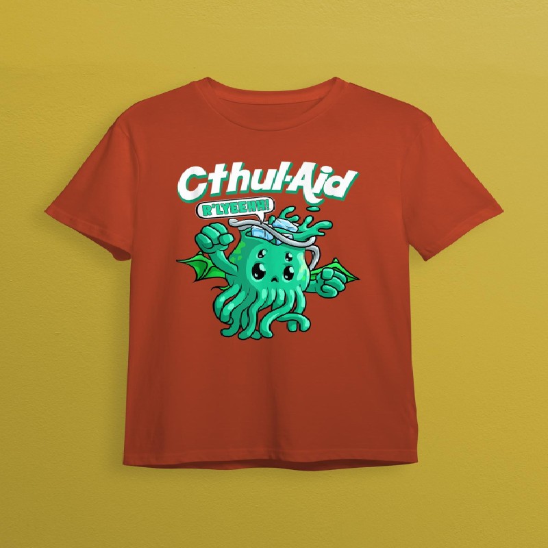 Cool Cthulhu Aid Funny Cthulhu R'lyeehh Cute Meme Halloween T-shirt