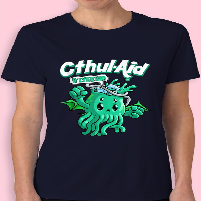 Cool Cthulhu Aid Funny Cthulhu R'lyeehh Cute Meme Halloween T-shirt