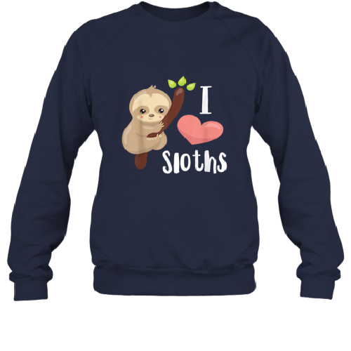 I Love Sloths Cute Sloth T-Shirt 