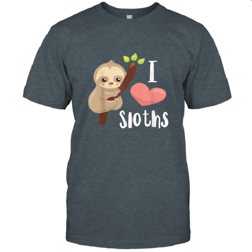 I Love Sloths Cute Sloth T-Shirt 