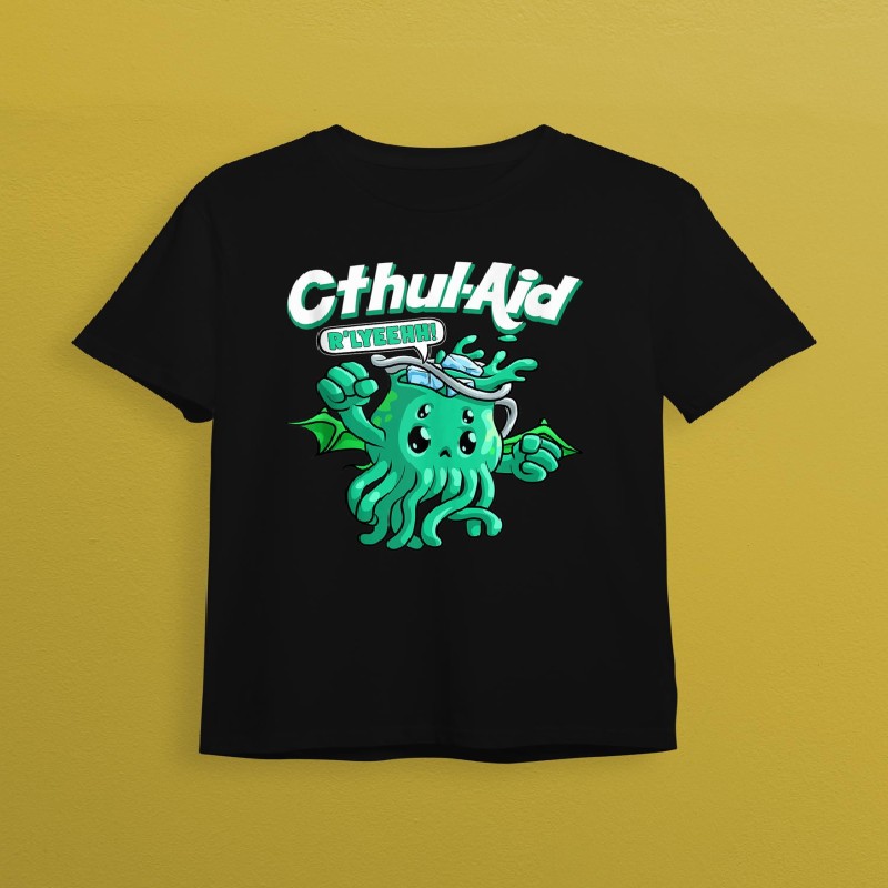 Cool Cthulhu Aid Funny Cthulhu R'lyeehh Cute Meme Halloween T-shirt