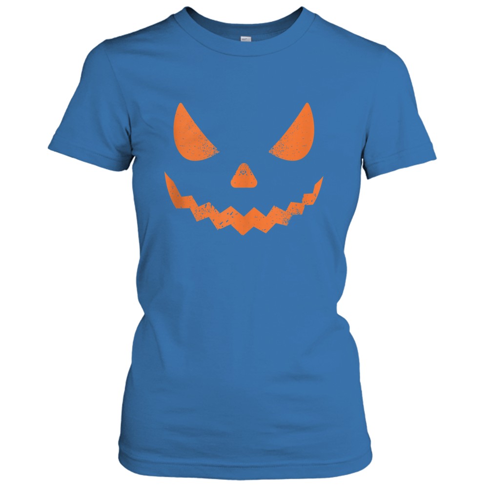 Pumpkin Jack O' Lantern Face, Evil Smile, Halloween Costume T-Shirt