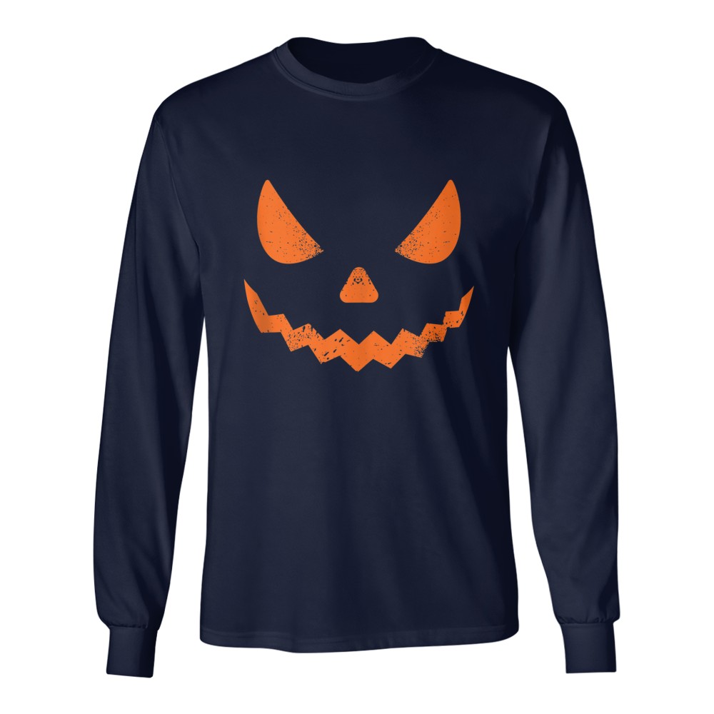 Pumpkin Jack O' Lantern Face, Evil Smile, Halloween Costume T-Shirt