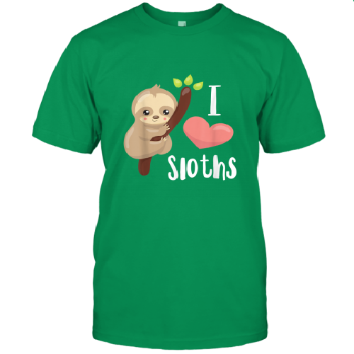 I Love Sloths Cute Sloth T-Shirt 