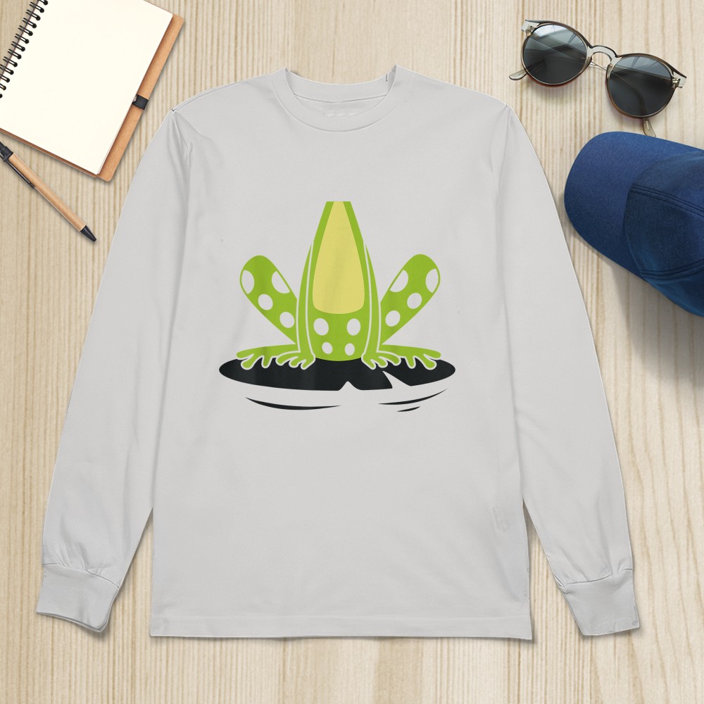 Frog Body Costume Cute Easy Reptile Halloween White T-Shirt