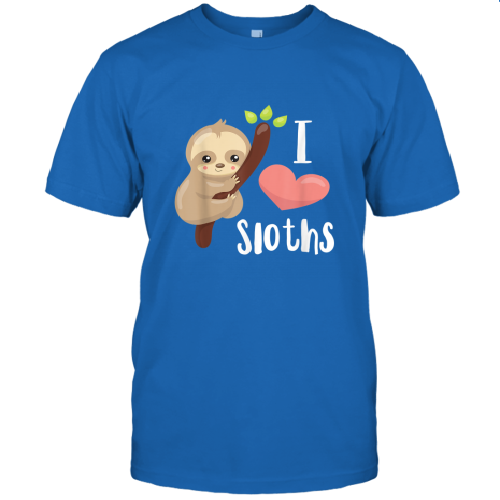 I Love Sloths Cute Sloth T-Shirt 