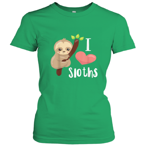 I Love Sloths Cute Sloth T-Shirt 