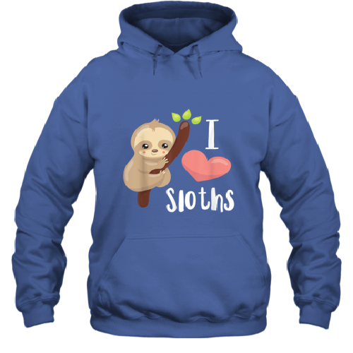 I Love Sloths Cute Sloth T-Shirt 