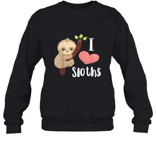 I Love Sloths Cute Sloth T-Shirt 