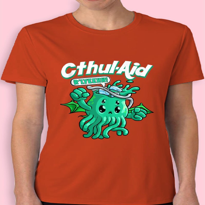 Cool Cthulhu Aid Funny Cthulhu R'lyeehh Cute Meme Halloween T-shirt