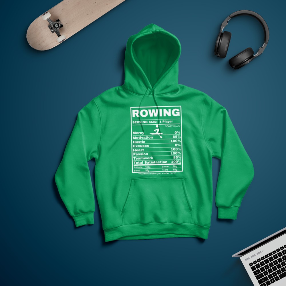 Row Boats Rowing Nutrition Facts Rower Team Rowing Gear T-Shirt