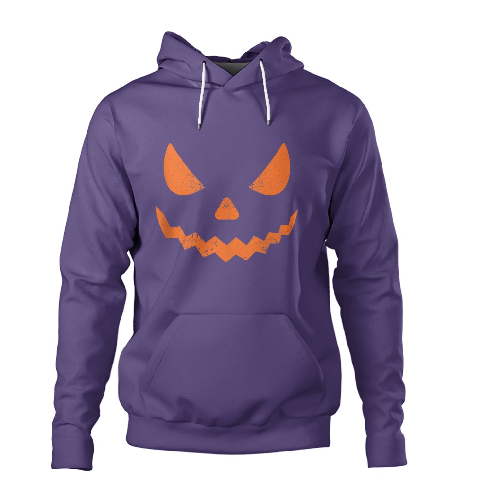 Pumpkin Jack O' Lantern Face, Evil Smile, Halloween Costume T-Shirt