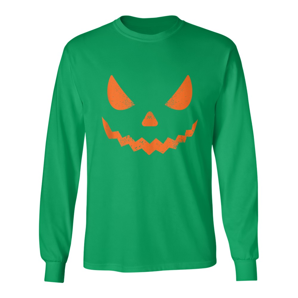 Pumpkin Jack O' Lantern Face, Evil Smile, Halloween Costume T-Shirt
