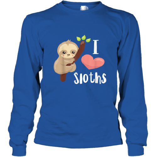 I Love Sloths Cute Sloth T-Shirt 