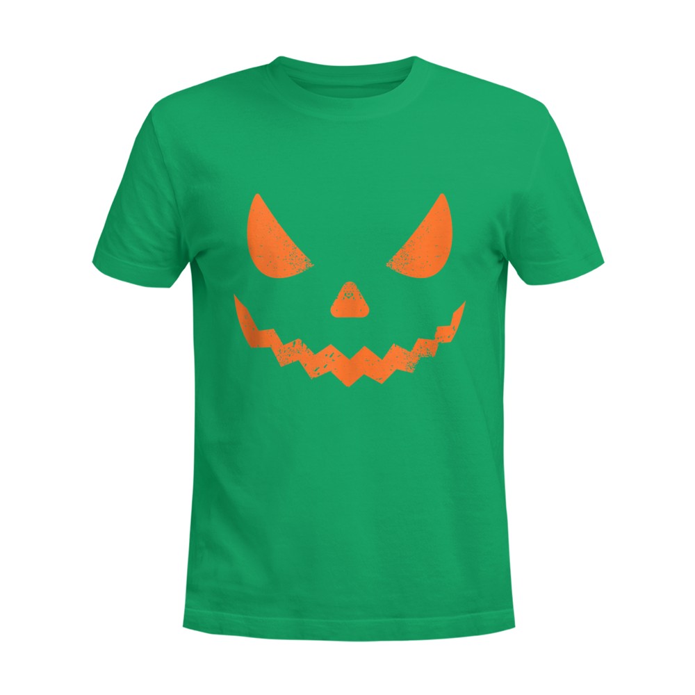 Pumpkin Jack O' Lantern Face, Evil Smile, Halloween Costume T-Shirt