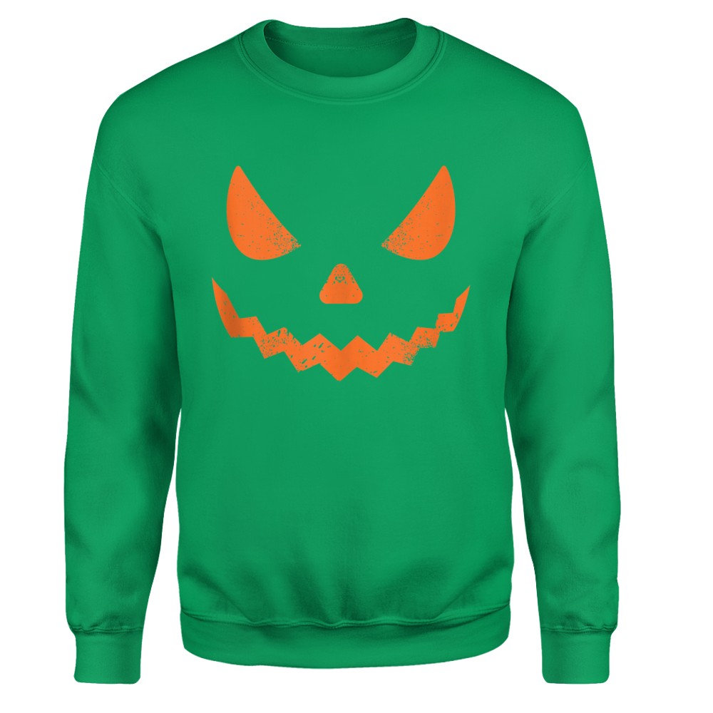 Pumpkin Jack O' Lantern Face, Evil Smile, Halloween Costume T-Shirt