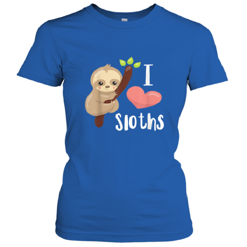 I Love Sloths Cute Sloth T-Shirt 