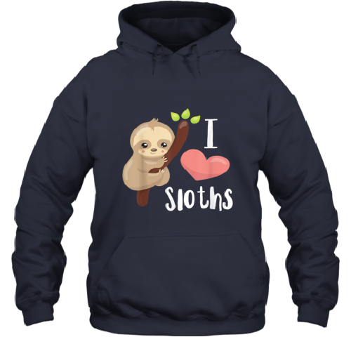 I Love Sloths Cute Sloth T-Shirt 