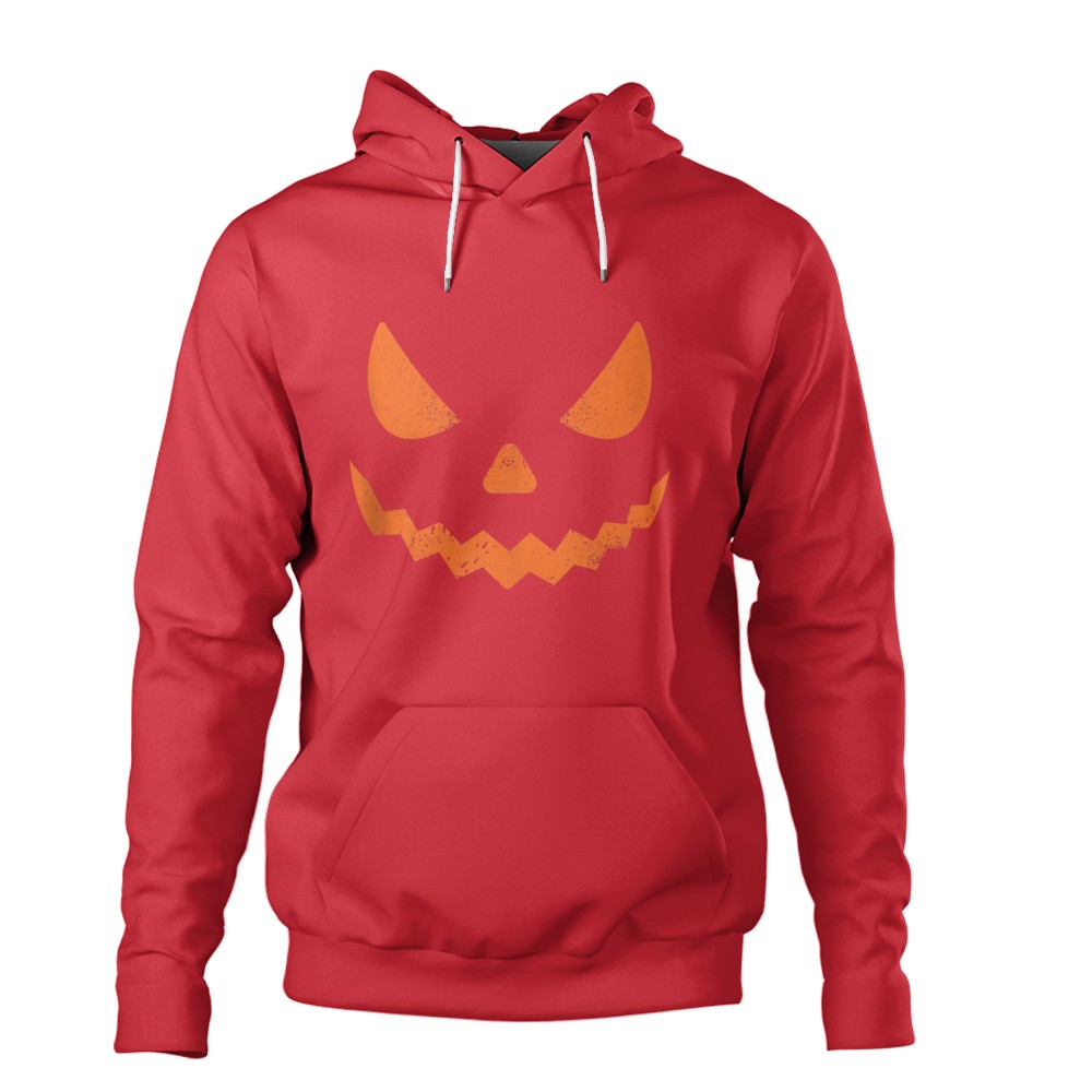 Pumpkin Jack O' Lantern Face, Evil Smile, Halloween Costume T-Shirt