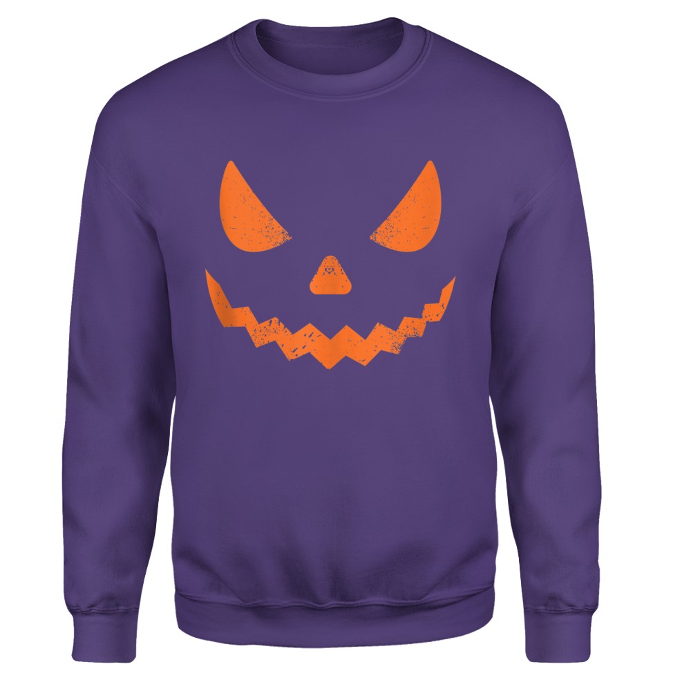 Pumpkin Jack O' Lantern Face, Evil Smile, Halloween Costume T-Shirt