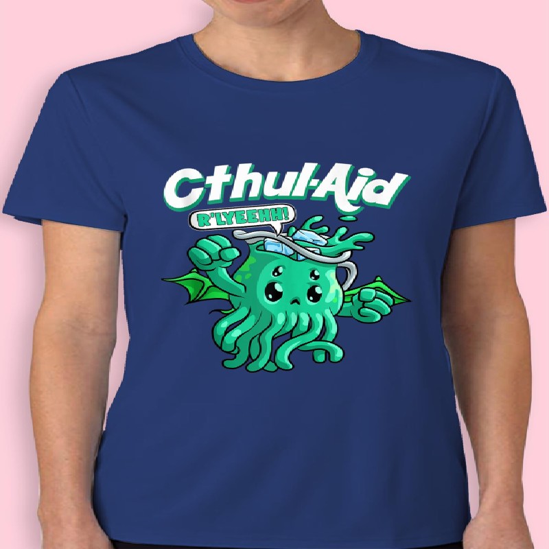 Cool Cthulhu Aid Funny Cthulhu R'lyeehh Cute Meme Halloween T-shirt