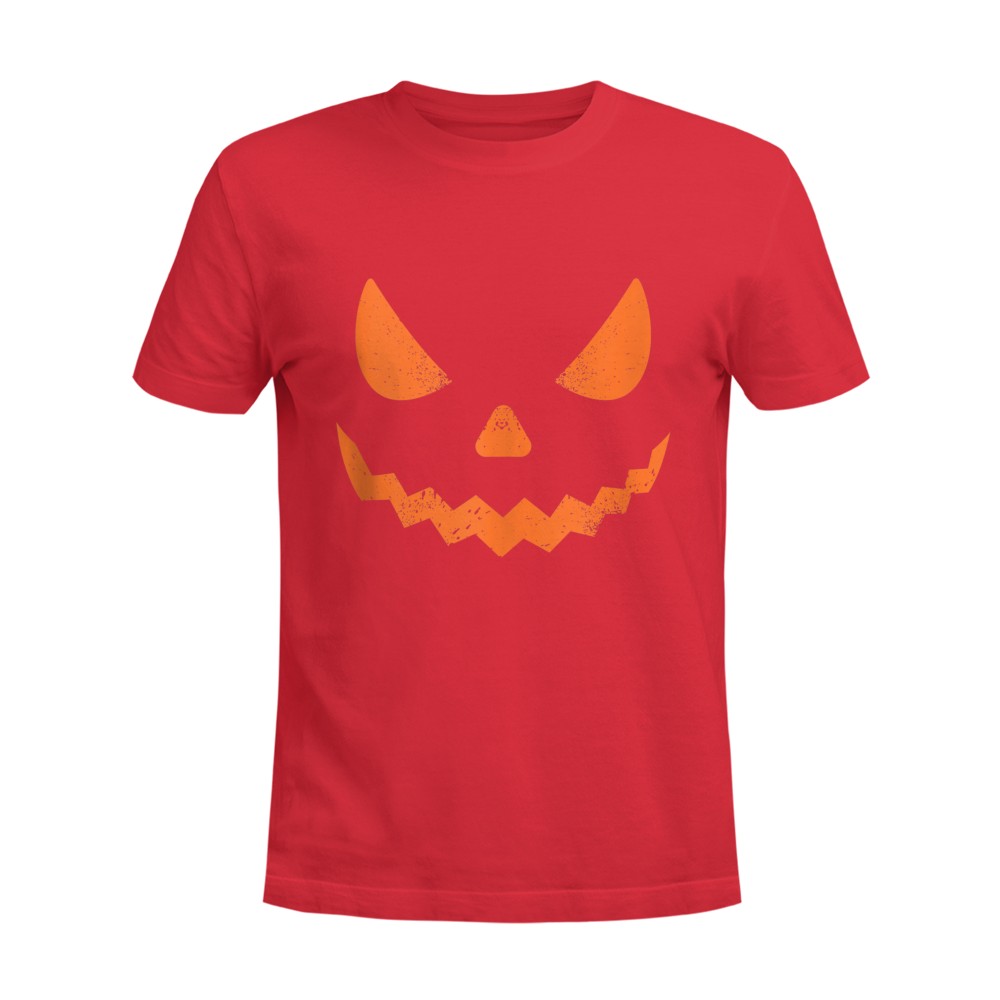 Pumpkin Jack O' Lantern Face, Evil Smile, Halloween Costume T-Shirt