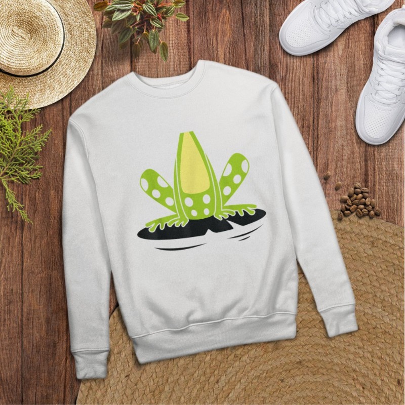 Frog Body Costume Cute Easy Reptile Halloween White T-Shirt