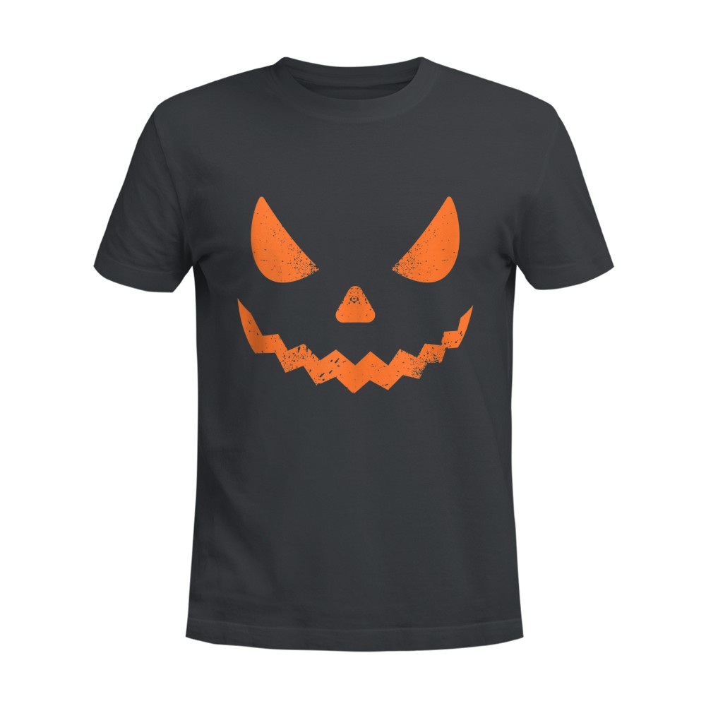 Pumpkin Jack O' Lantern Face, Evil Smile, Halloween Costume T-Shirt