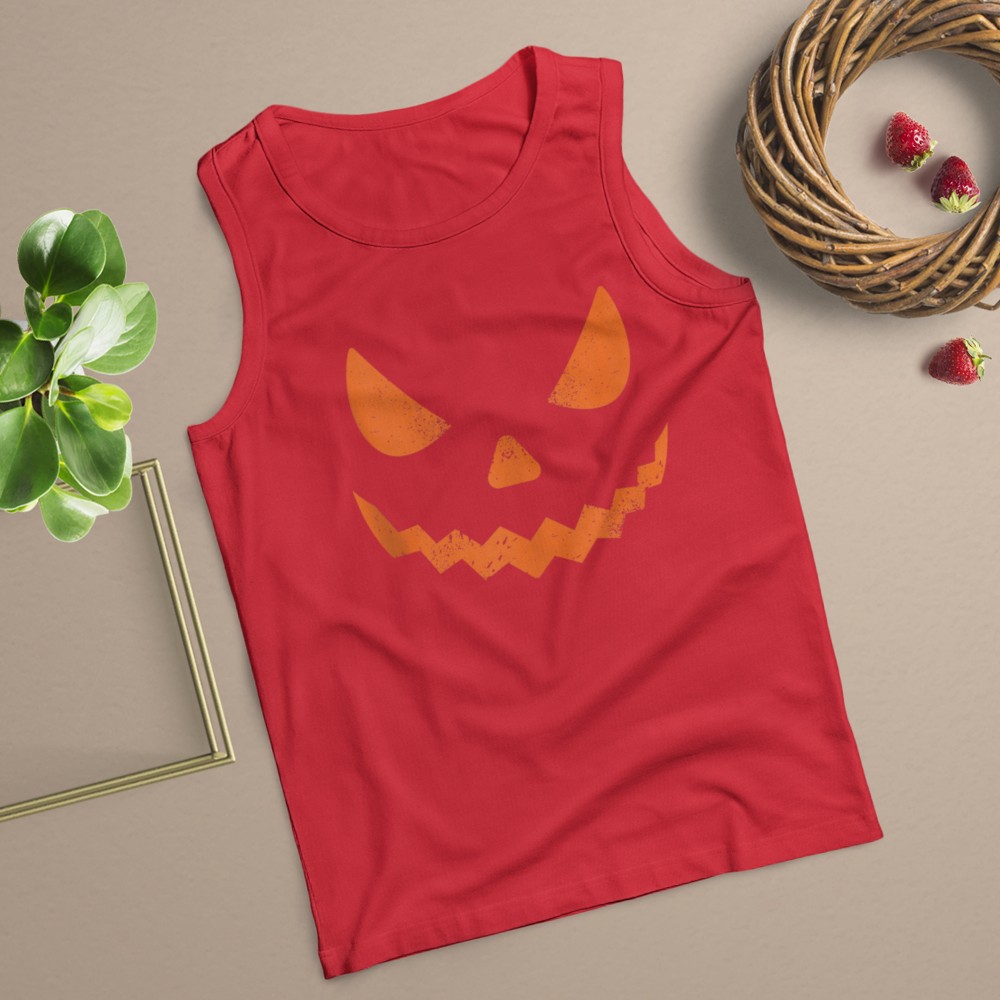 Pumpkin Jack O' Lantern Face, Evil Smile, Halloween Costume T-Shirt