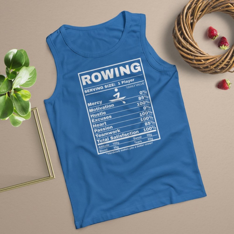 Row Boats Rowing Nutrition Facts Rower Team Rowing Gear T-Shirt