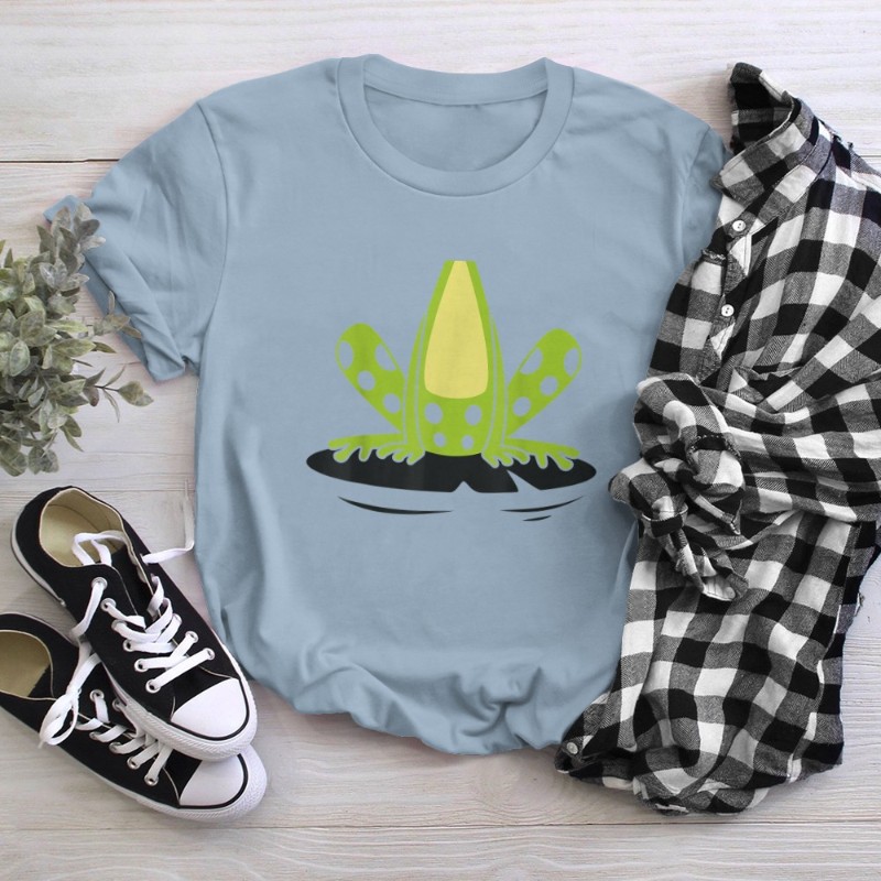 Frog Body Costume Cute Easy Reptile Halloween White T-Shirt