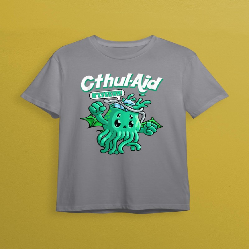 Cool Cthulhu Aid Funny Cthulhu R'lyeehh Cute Meme Halloween T-shirt