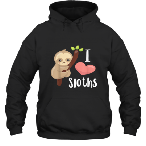 I Love Sloths Cute Sloth T-Shirt 