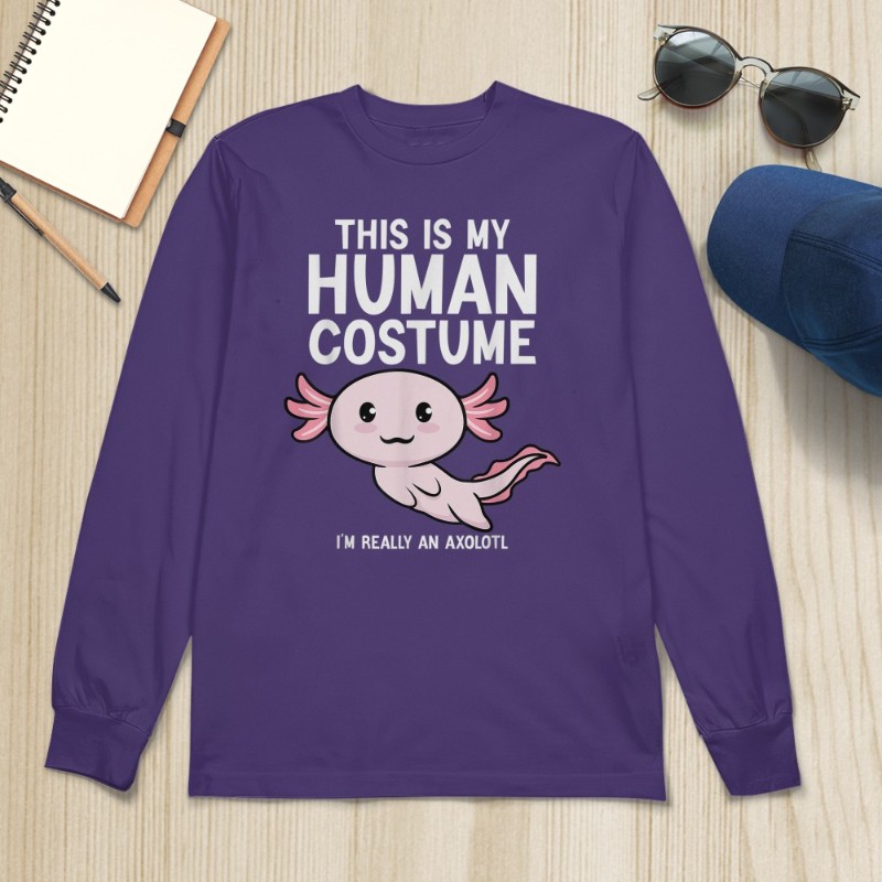 This Is My Human Costume I'm Really An Axolotl T-Shirt