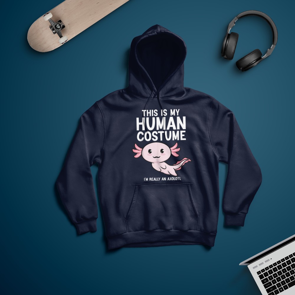This Is My Human Costume I'm Really An Axolotl T-Shirt
